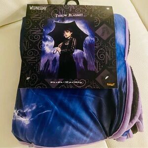 WEDNESDAY Halloween Super Plush Throw Blanket!